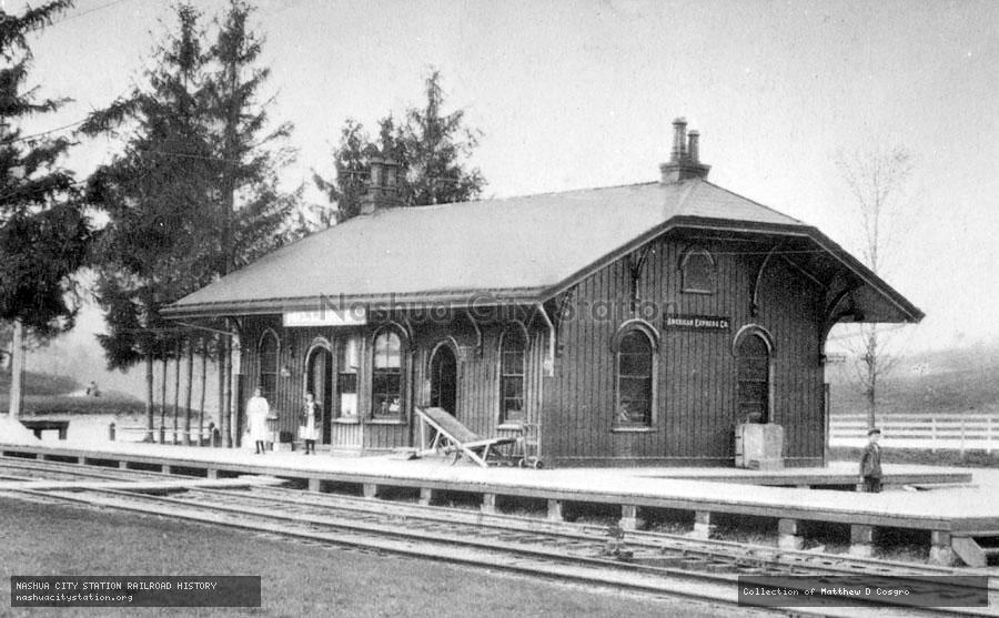 Postcard: Railroad Station, Millbrook, New York